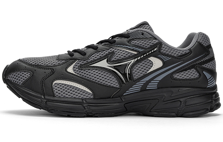 Mizuno Speed 2K Millennium Comfort Trend Sports Mesh Low Top Lightweight EVA Rubber Long Distance Running Shoes Unisex Black Gray