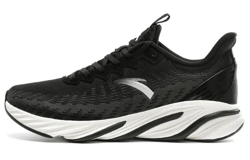 Anta Running Collection Slip Resistant Breathable Thermal Low top Running Shoes Men's Black Gray