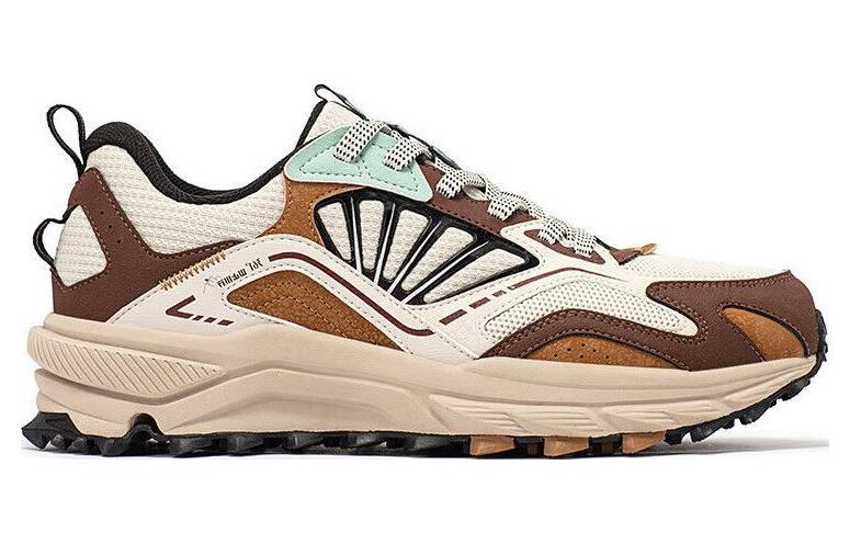 361° Mesh Abrasion Resistant Breathable Low top Running Shoes Men’s Beige Brown