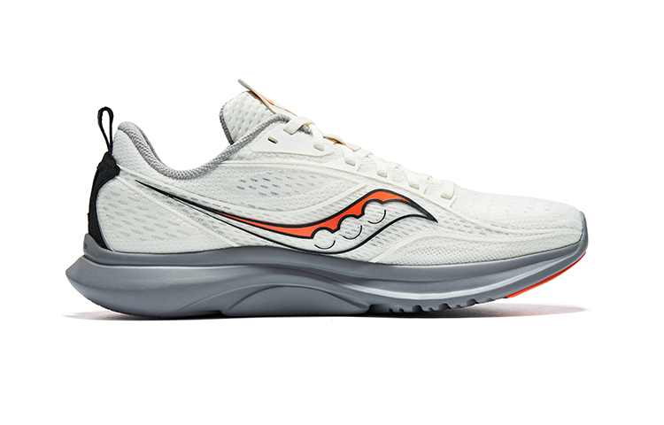 Saucony Kinvara Essence 13 Comfortable Cushioning Low top Running Shoes Unisex Beige Orange Color