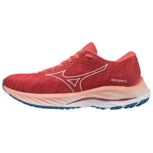 Mizuno Wave Rider 26 Slip Resistant Abrasion Resistant Low top Running Shoes Women's Red