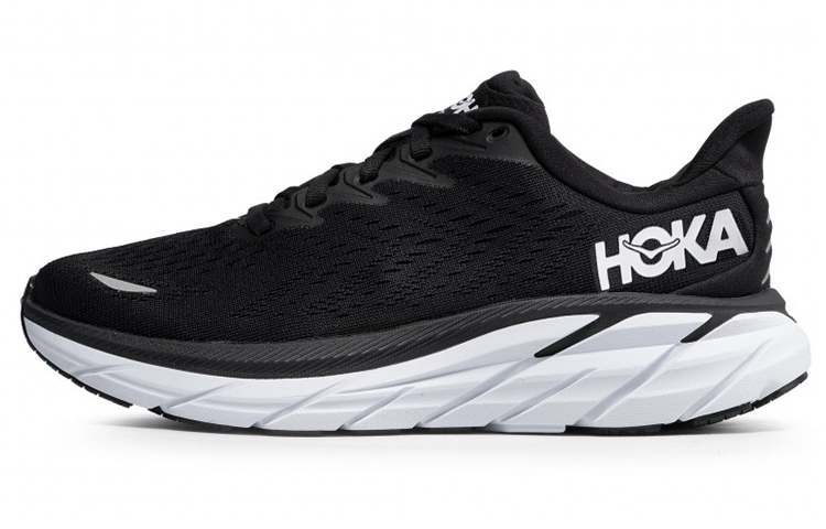 HOKA ONE ONE Clifton 8 Wide ‘Black White’ Women’s