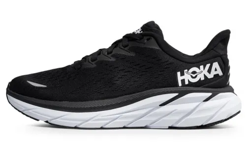 HOKA ONE ONE Clifton 8 Wide 'Black White' Women's