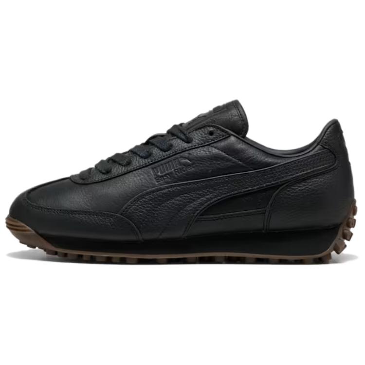 PUMA Easy Rider Leather Slip Resistant Abrasion Resistant Low top Running Shoes Unisex Black