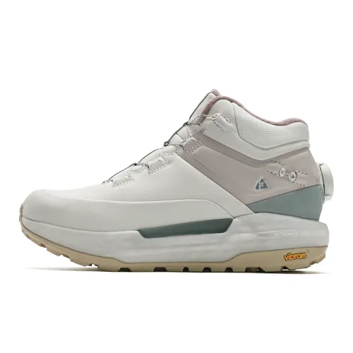 FILA BOA EXPLORER 2 Abrasion Resistant Abrasion Resistant High top Running Shoes Women's White Gray Pink
