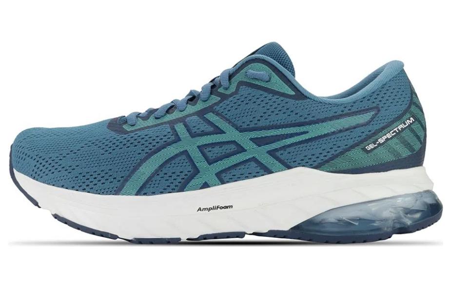 Asics Gel Spectrum Textile, Synthetic Leather Comfortable Low top Running Shoes Men's Blue Gray