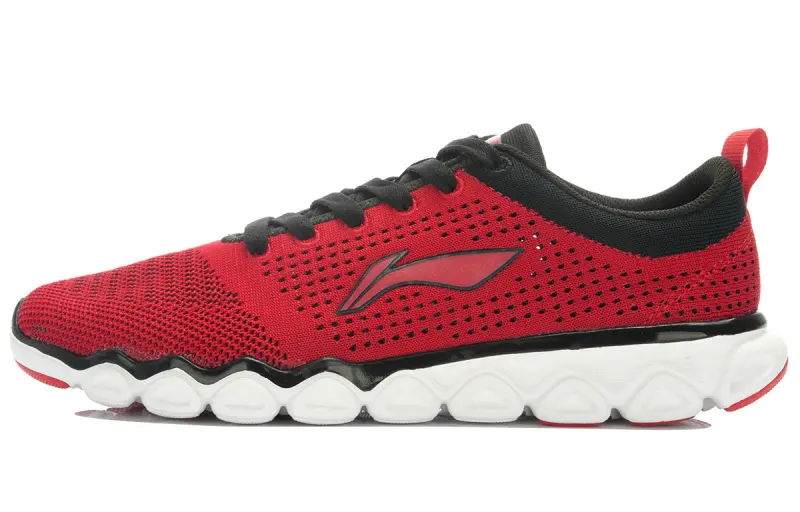 Li Ning Arc TD Cushioning Low top Running Shoes Men's Red Black White