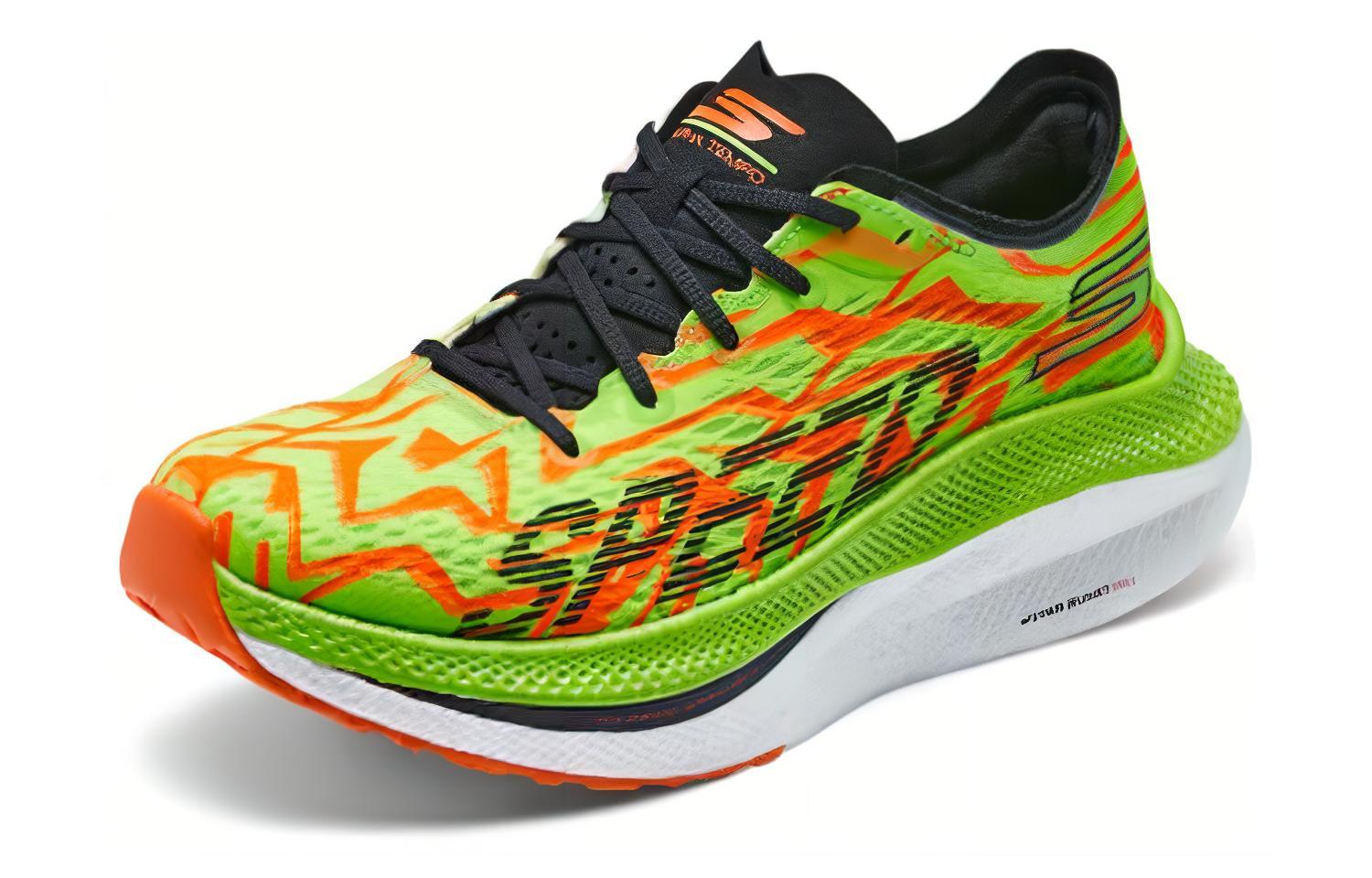 Skechers Cushioning, Wear Resistant Low top Running Shoes Women’s Red Green Black