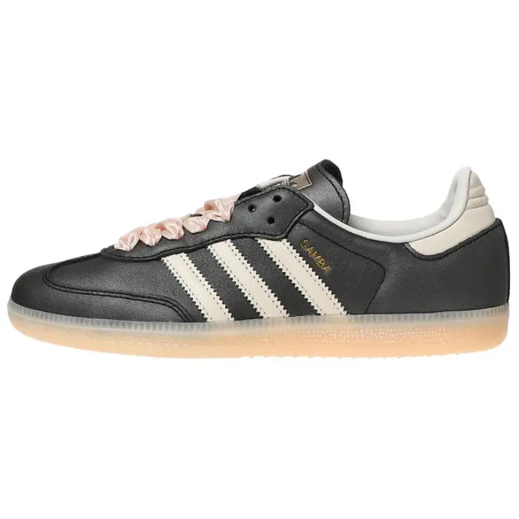Samba Wmns Adidas Originals 'Black Wonder Quartz Ribbon Laces' Women's