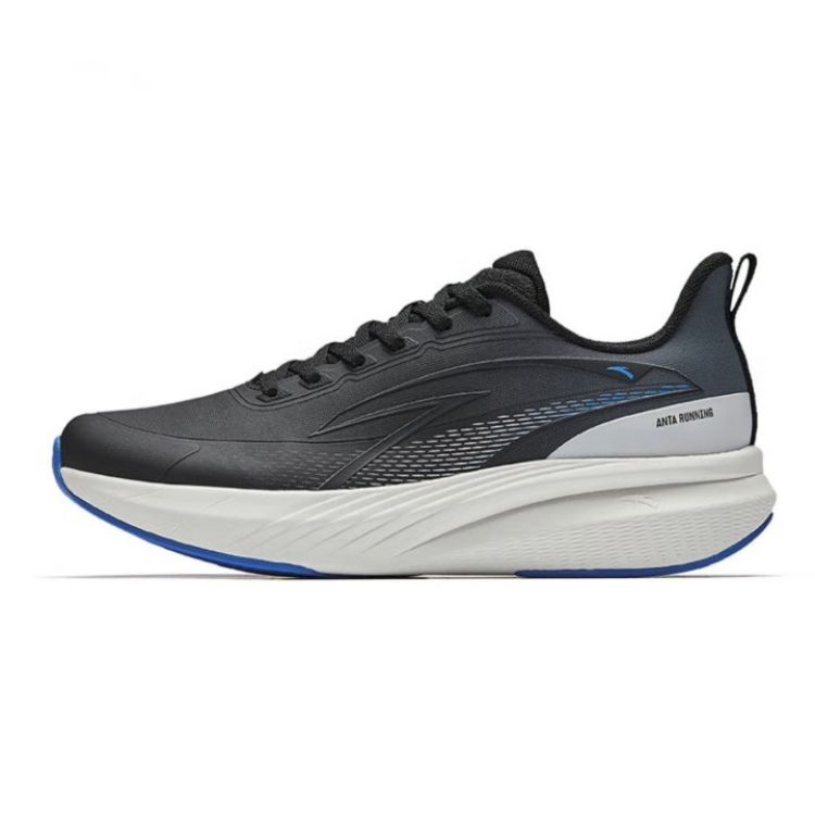 Anta Cloud Trail Slip Resistant Abrasion Resistant Low top Running Shoes Men’s Black White