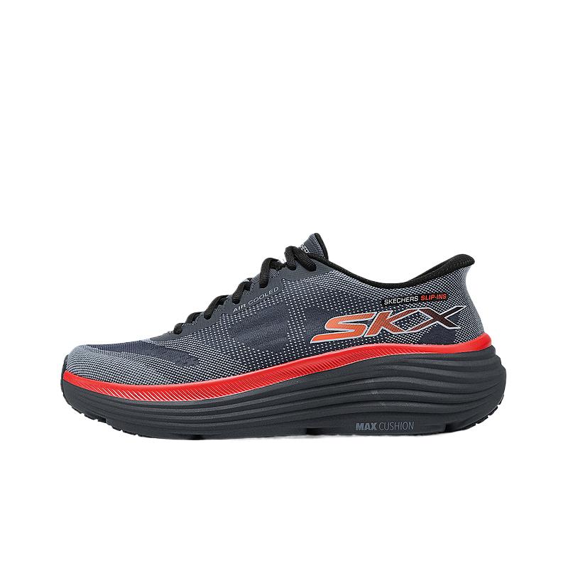 Skechers MEN’S GO Comfortable Abrasion Resistant Breathable Mid top Running Shoes Men’s Dark Gray Blue