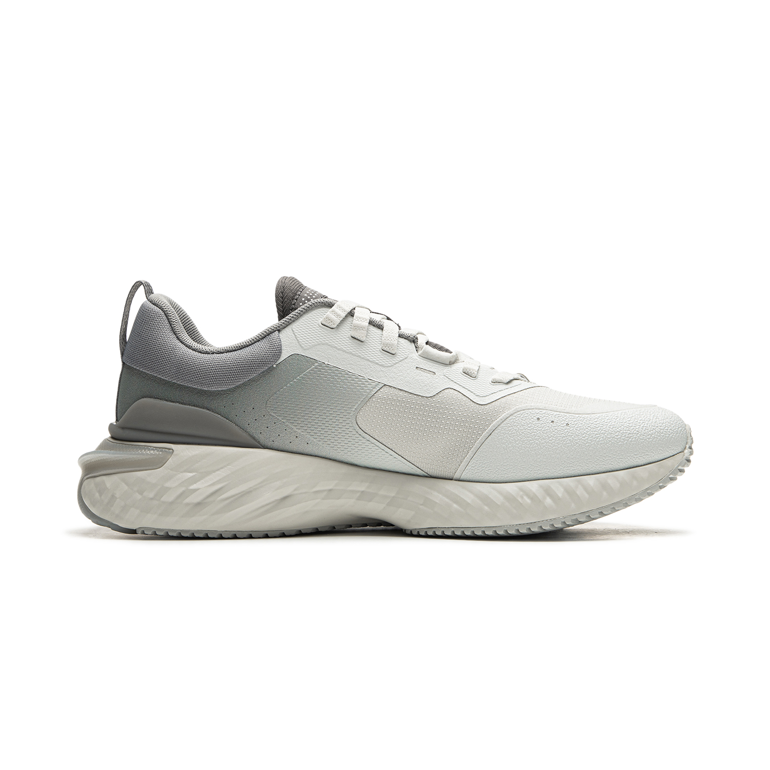 Li Ning Cloud Shield Slip Resistant Abrasion Resistant Low top Running Shoes Men’s Gray