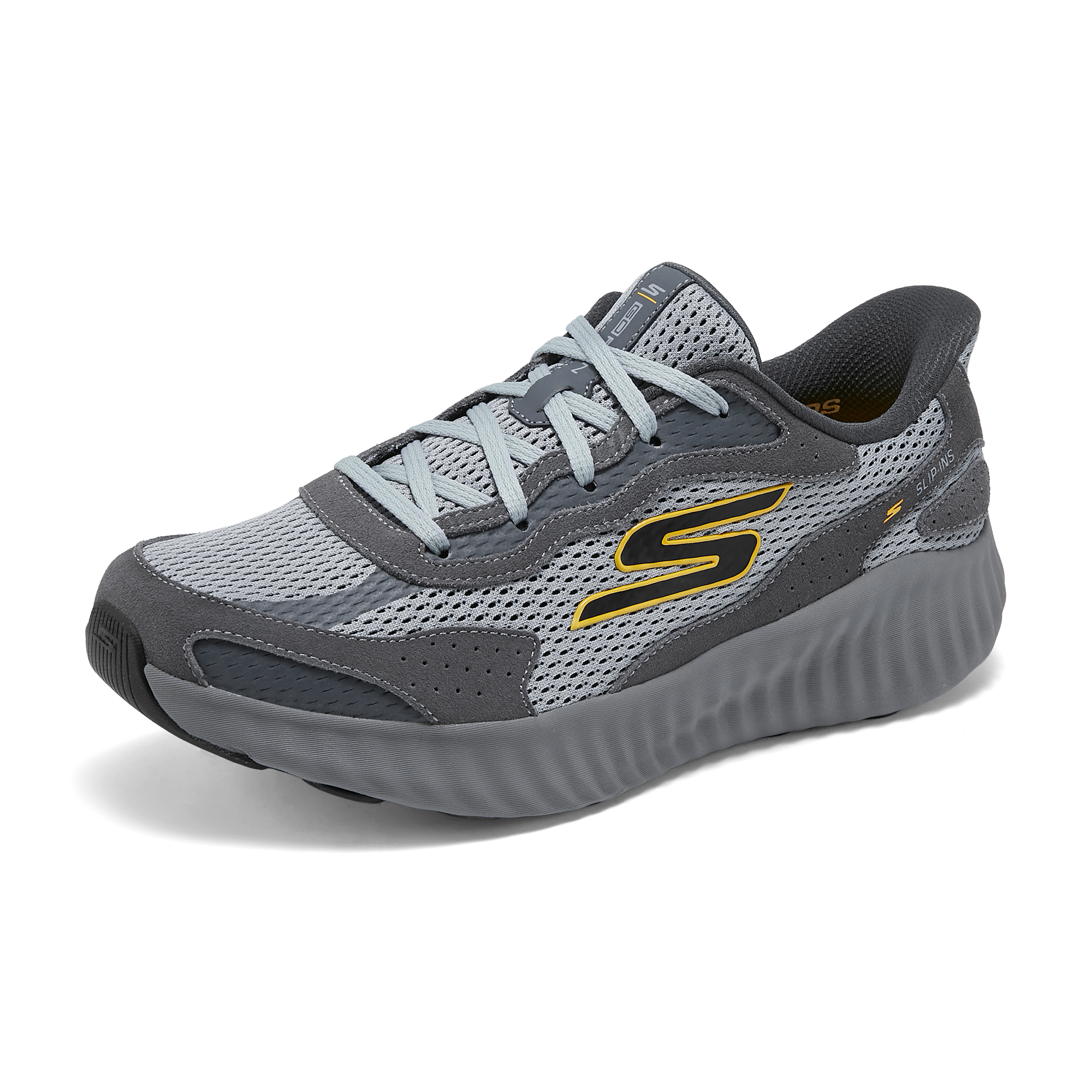 Skechers GO RUN NOW Abrasion Resistant Breathable Abrasion Resistant Breathable Low top Running Shoes Men’s Gray