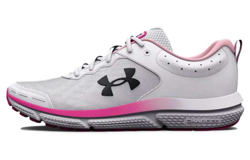 Under Armour Charged Assert 10 Low top Casual Running Shoes Women's White Pink