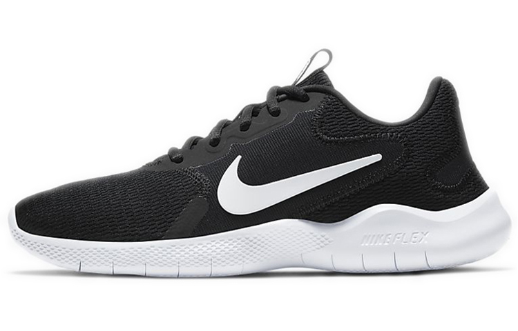 Nike Flex Experience RN 9 comfortable fabric shock-absorbing non-slip wear-resistant low-top running shoes women's black and white