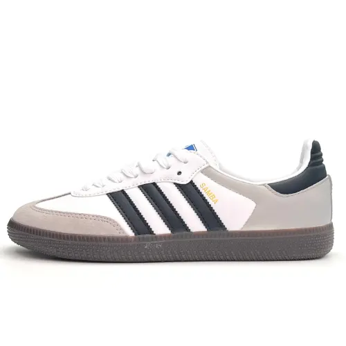 Adidas Originals SAMBA OG Abrasion Resistant Low top Skateboard Shoes Unisex Black White Brown
