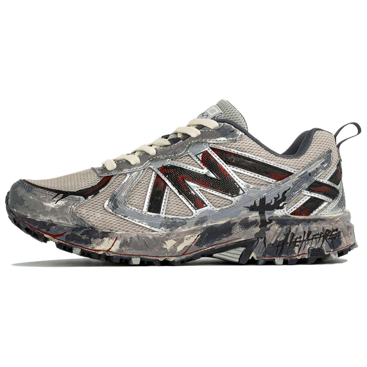New Balance NB 410 V5 Abrasion Resistant Low top Casual Running Shoes Unisex Silver Black Gray