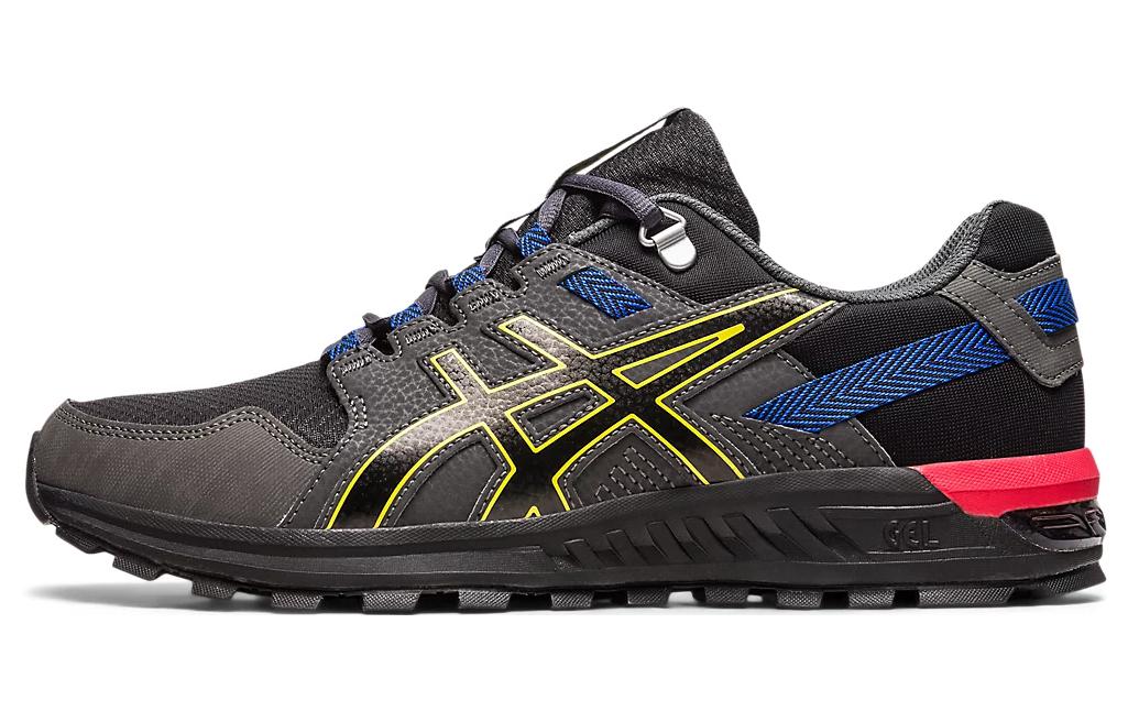 Asics Gel Citrek 1 Abrasion Resistant Breathable Low top Running Shoes Men's Black Blue Red