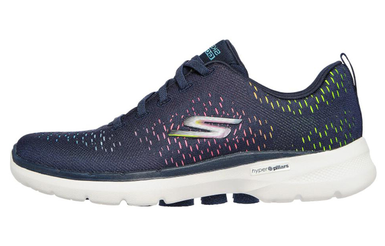 Skechers Skechers Go Walk 6 Casual Lace Up Low Top Running Shoes Women's Navy Blue