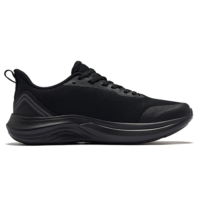 Erke Cushioning Breathable Low top Running Shoes Men’s Jet Black