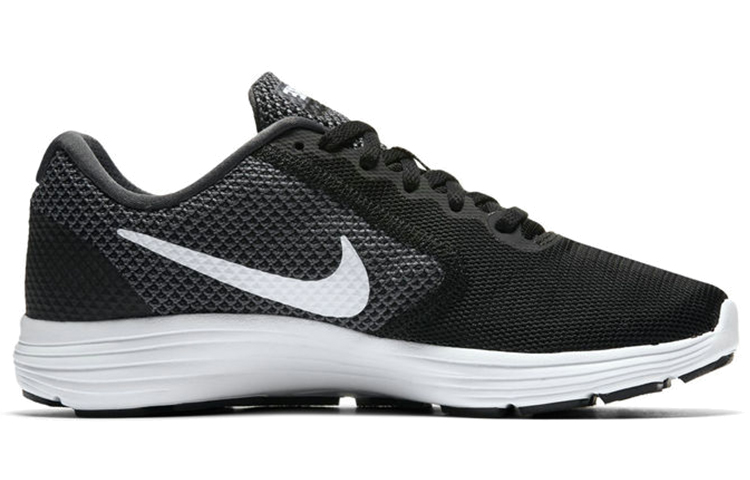 Женские кроссовки Nike REVOLUTION 3 (черно-белые) — Чёрный / белый — фото 2