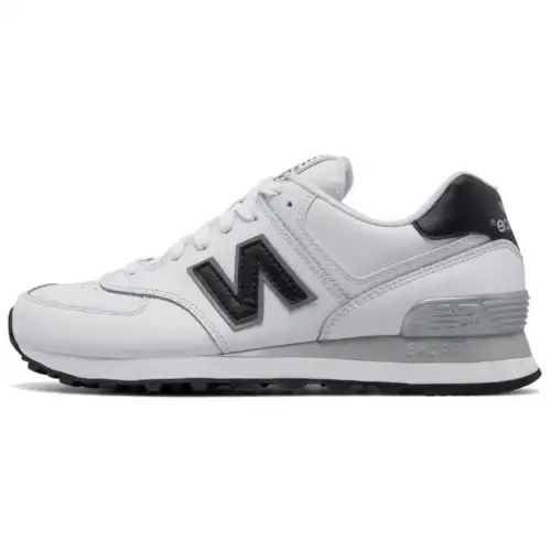 New Balance 574 Leather 'Black White' Women's