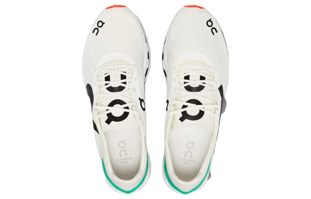 On Cloudboom Cushioning Slip Resistant Abrasion Resistant Low top Casual Running Shoes Men’s White Green