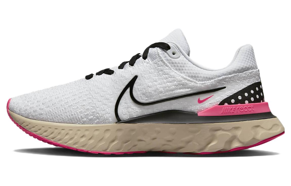 Nike React Infinity Run Flyknit 3 White Hyper Pink