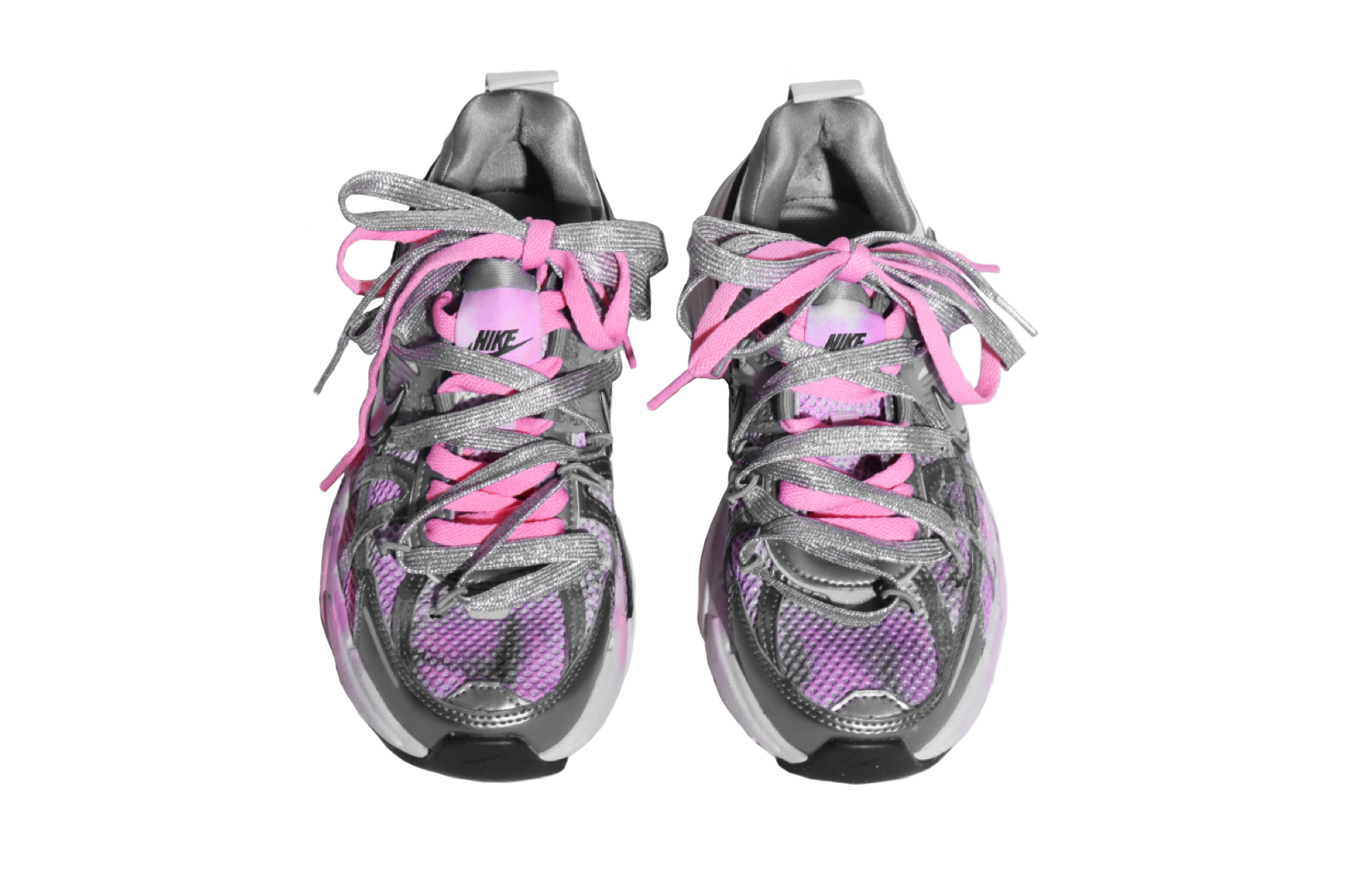 Nike V2K Run Casual Running Shoes Women’s Silver Pink