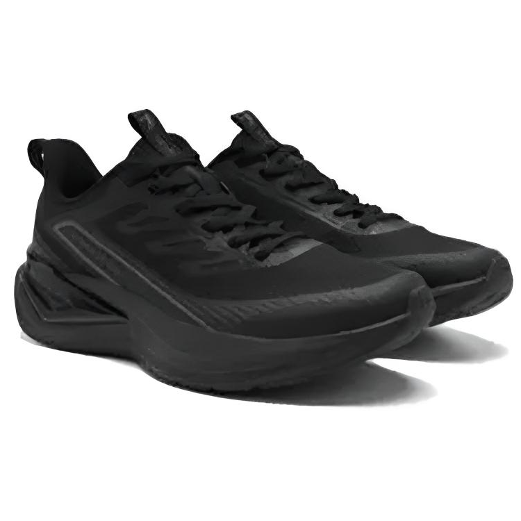 QIAODAN Cushioning Slip Resistant Low top Casual Running Shoes Men’s Black