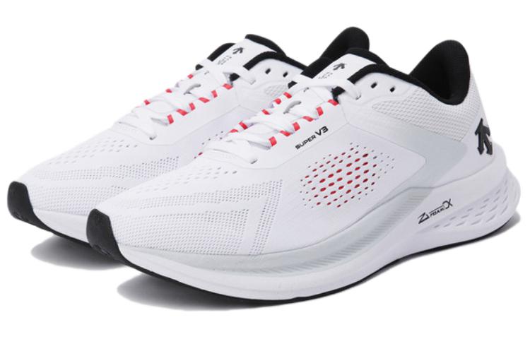 DESCENTE ENERZITE SUPER V3 TPU Cushioning Slip Resistant Low top Sports Running Shoes Unisex Pearl White