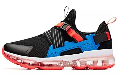 Anta Black Hole 2 SEEED Cushioning Slip Resistant Breathable Coverage Running Shoes Men's Black Blue Red