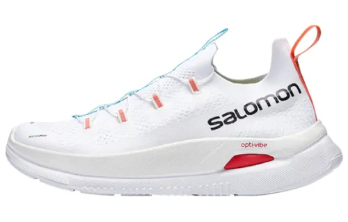 SALOMON Cushioning Slip Resistant Abrasion Resistant Low top Running Shoes Unisex White