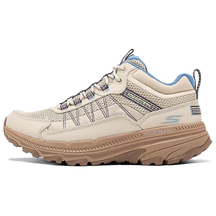 Skechers Women’s GO Comfortable Cushioning Breathable Low top Trail Running Shoes Women’s Beige Blue