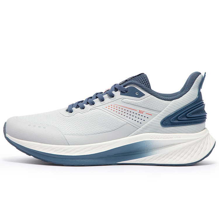 361° Sharp Brilliance Collection Slip Resistant Abrasion Resistant Low top Running Shoes Men’s Gray Blue