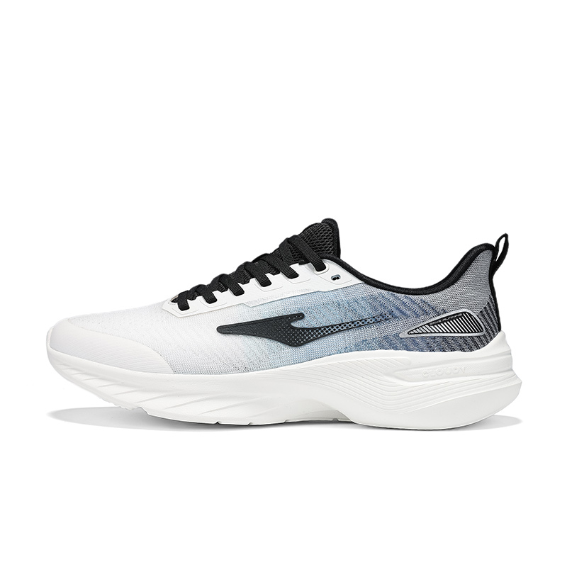 Erke Cushioning Breathable Lightweight Low top Casual Running Shoes Men’s Microcrystal White Summer Cicada Blue