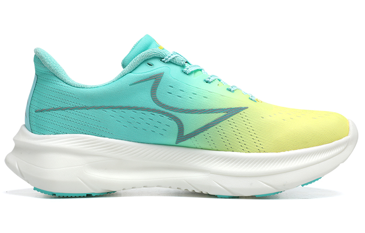 HEALTH Flowing Shadow Fashion Cushioning Slip Resistant Breathable Low top Marathon Sprint Running Shoes Unisex Lemon