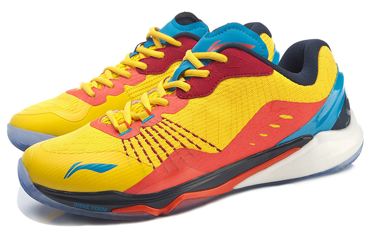 Li Ning Low top Running Shoes Unisex Yellow Red Blue