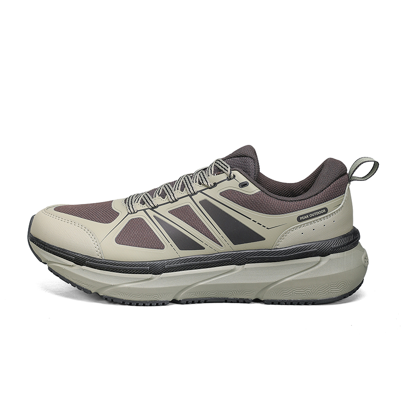PEAK Cushioning Slip Resistant Abrasion Resistant Low top Running Shoes Men’s Gray Cyan