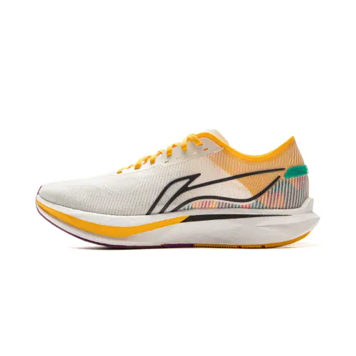 Li Ning ZhuiFeng Low top Training Long Distance Running Sprint Racing Running Shoes Men's Ecru