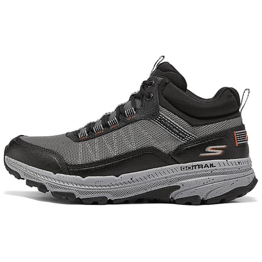Skechers Go Run Trail Comfortable Abrasion Resistant Mid top Running Shoes Men’s Gray