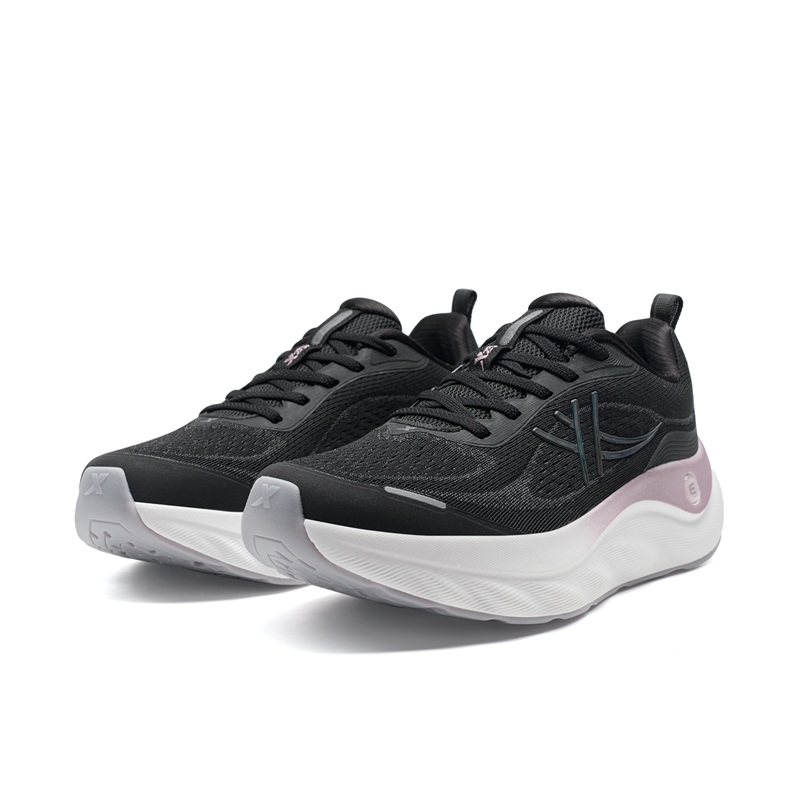 XTEP Cloud Wing 3 Abrasion Resistant Slip Resistant Coverage Low Top Casual Running Shoes Women’s Black