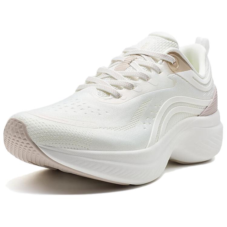 XTEP Slip Resistant Abrasion Resistant Low top Casual Running Shoes Women’s White Pink