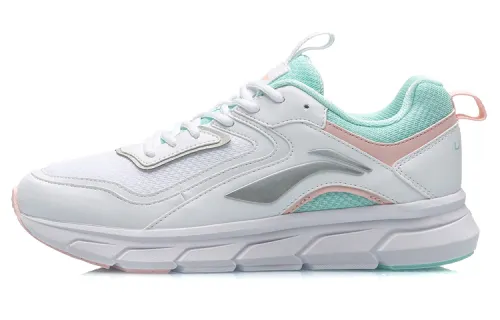 Li Ning Variety Running Cushioning Lightweight Low top Running Shoes Women's White Green