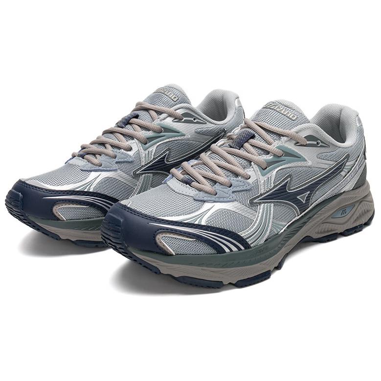 Mizuno Slip Resistant, Abrasion Resistant, Breathable Low top Running Shoes Unisex Blue Black