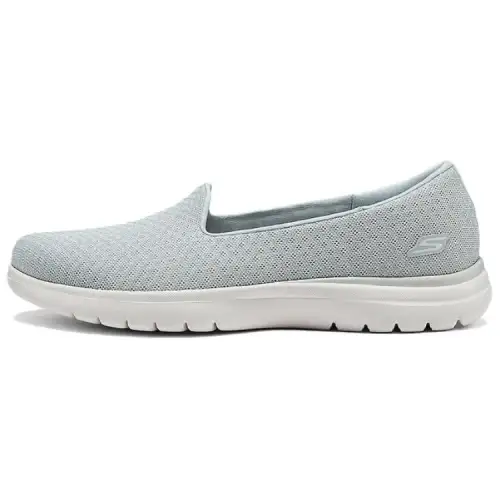 Skechers On The GO Fle Breathable And Lightweight Low top Casual Shoes Women's Light Gray