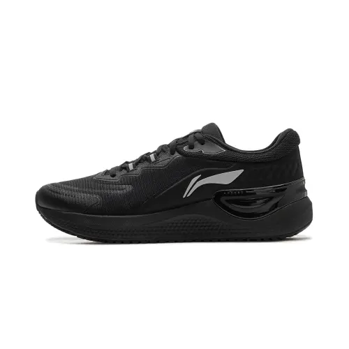 Li Ning Eazgo V2 Cushioning Abrasion Resistant Rebound Low top Running Shoes Men's Black