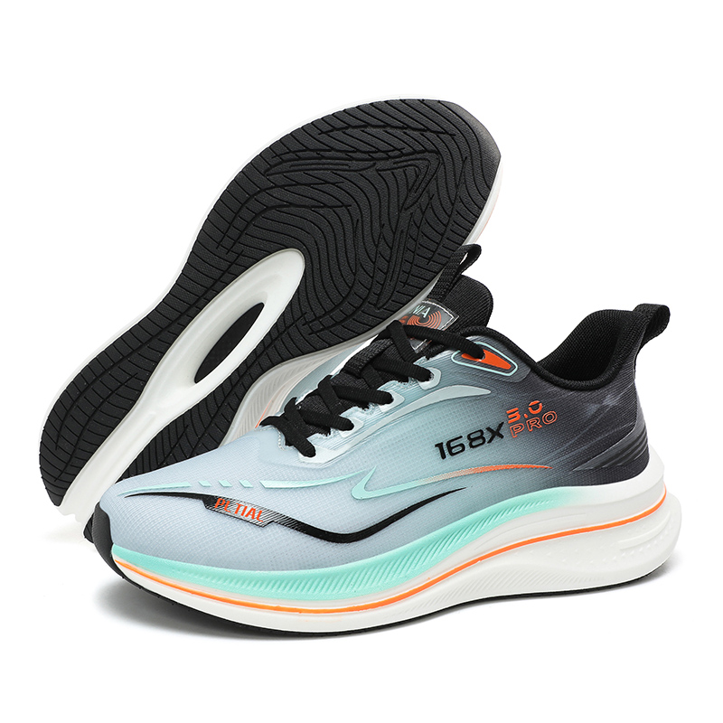 PALATIAL Light Breeze Running Shoes Unisex Low Top Gray Black/Neon Green/Black Purple/White Orange/Orange Red/Youth Green