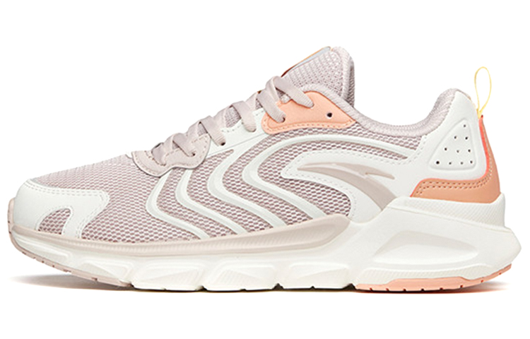 Anta Running Collection Breathable And Lightweight Low top Running Shoes Women’s Gray White Pink