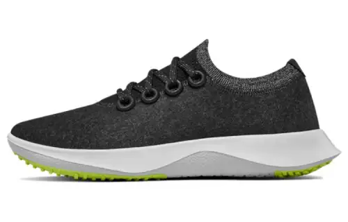 Allbirds Wool Dasher Slip Resistant Low top Running Shoes Women's Black White Green